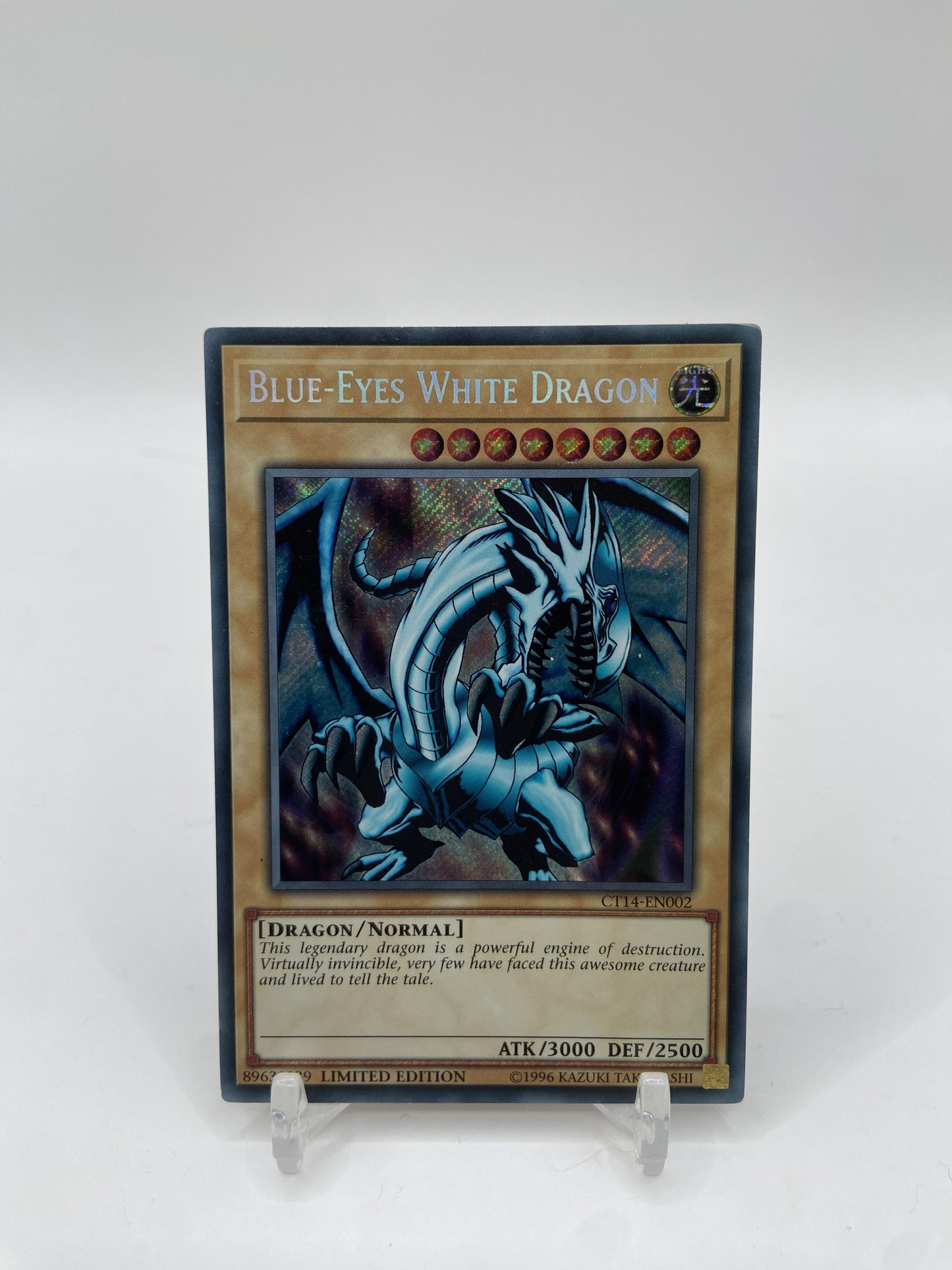 Blue-Eyes White Dragon Secret Rare 2017 Mega-Tins CT14-EN002