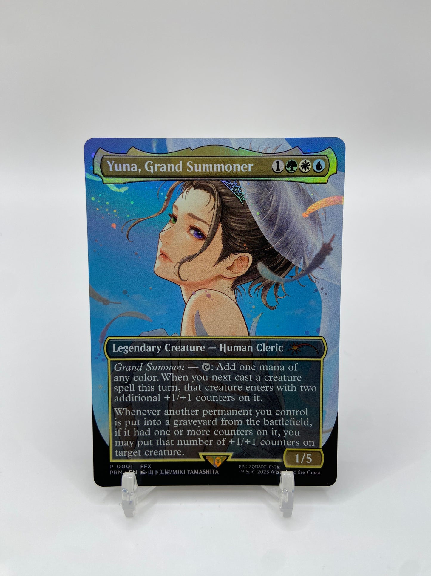 Yuna, Grand Summoner Foil (Borderless) WPN & Gateway Promos P 1