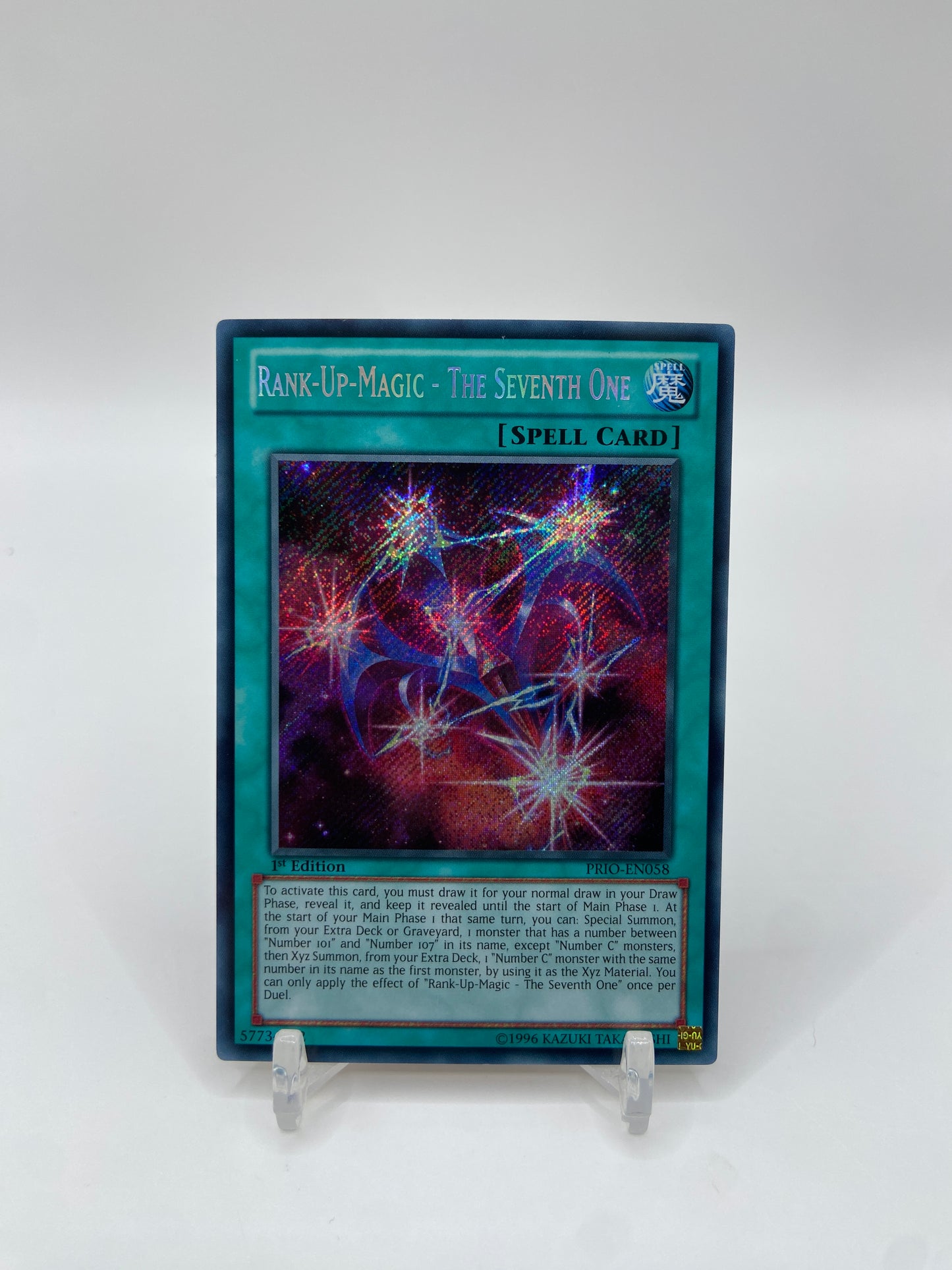 Rank-Up-Magic - The Seventh 1st Edition Secret Rare One Primal Origin PRIO-EN058