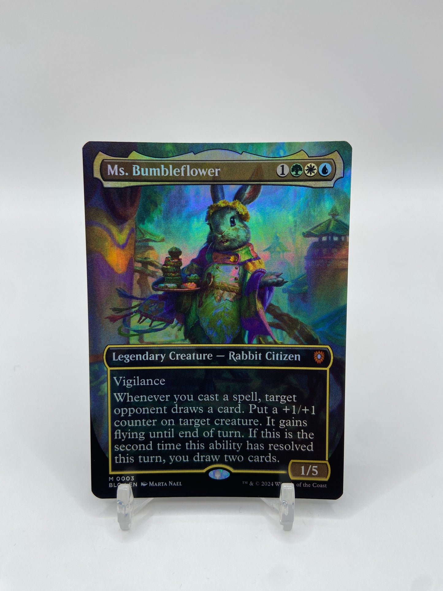 Ms. Bumbleflower Foil (Borderless) Commander: Bloomburrow M 3