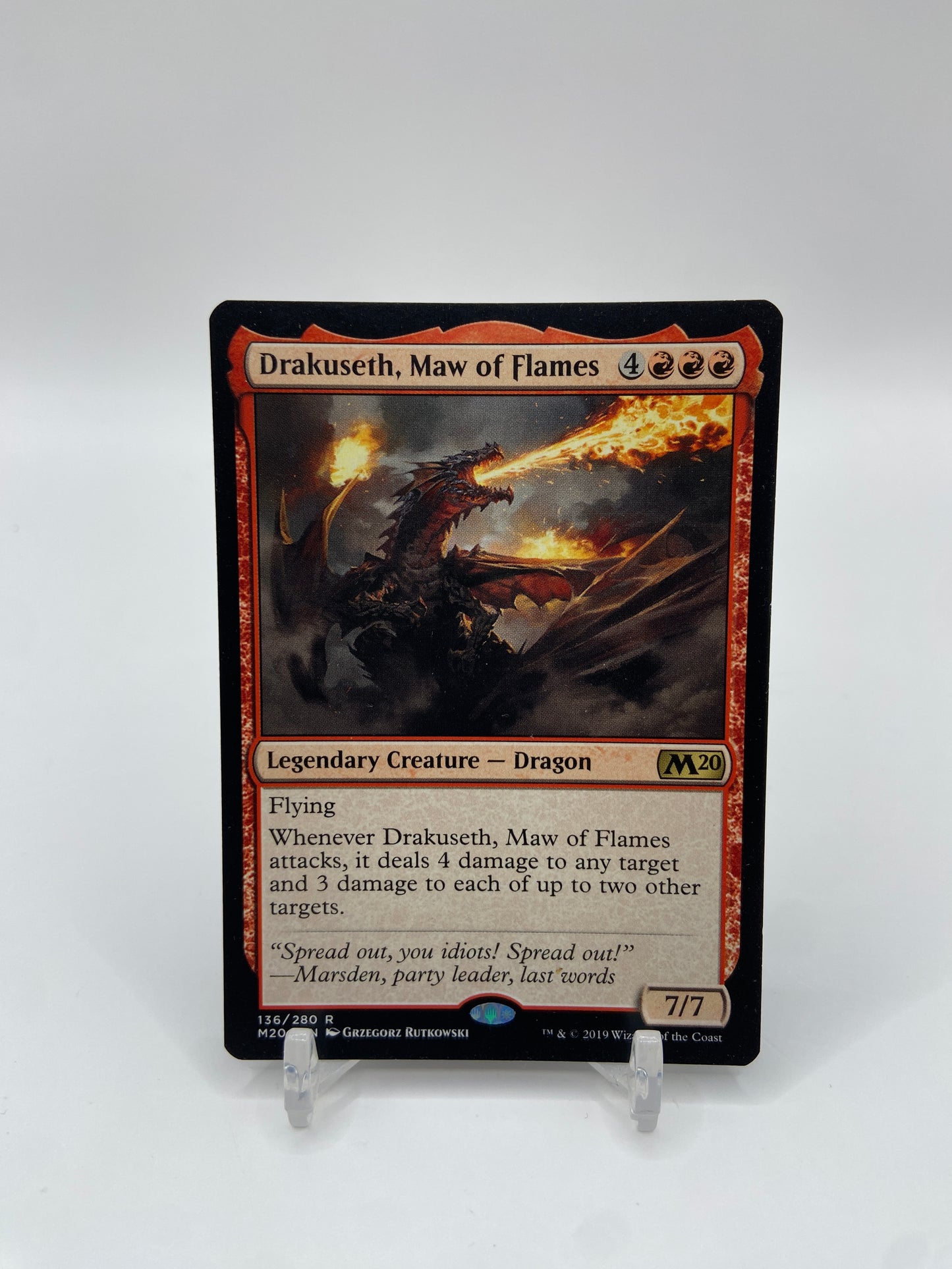 Drakuseth, Maw of Flames Core Set 2020 R 136