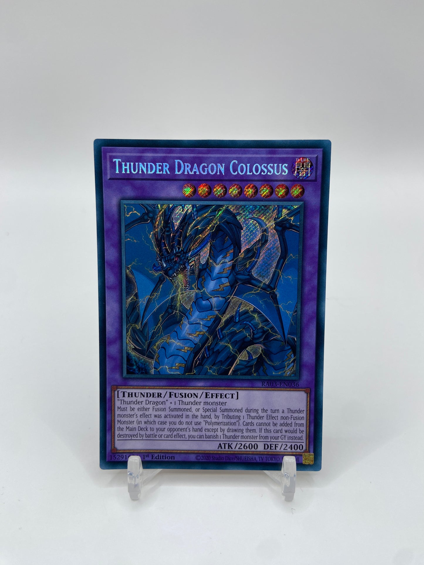 Thunder Dragon Colossus (Secret Rare) Quarter Century Bonanza RA03-EN036