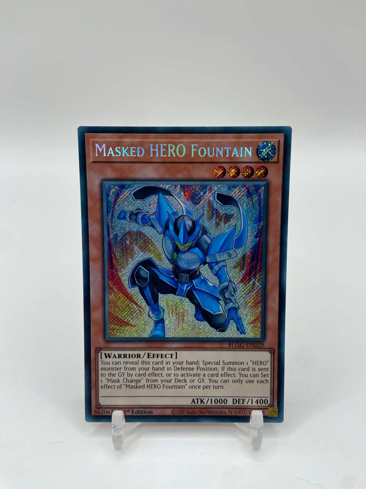 Masked HERO Fountain Secret Rare Battles of Legend: Glorious Gallery BLGG-EN029