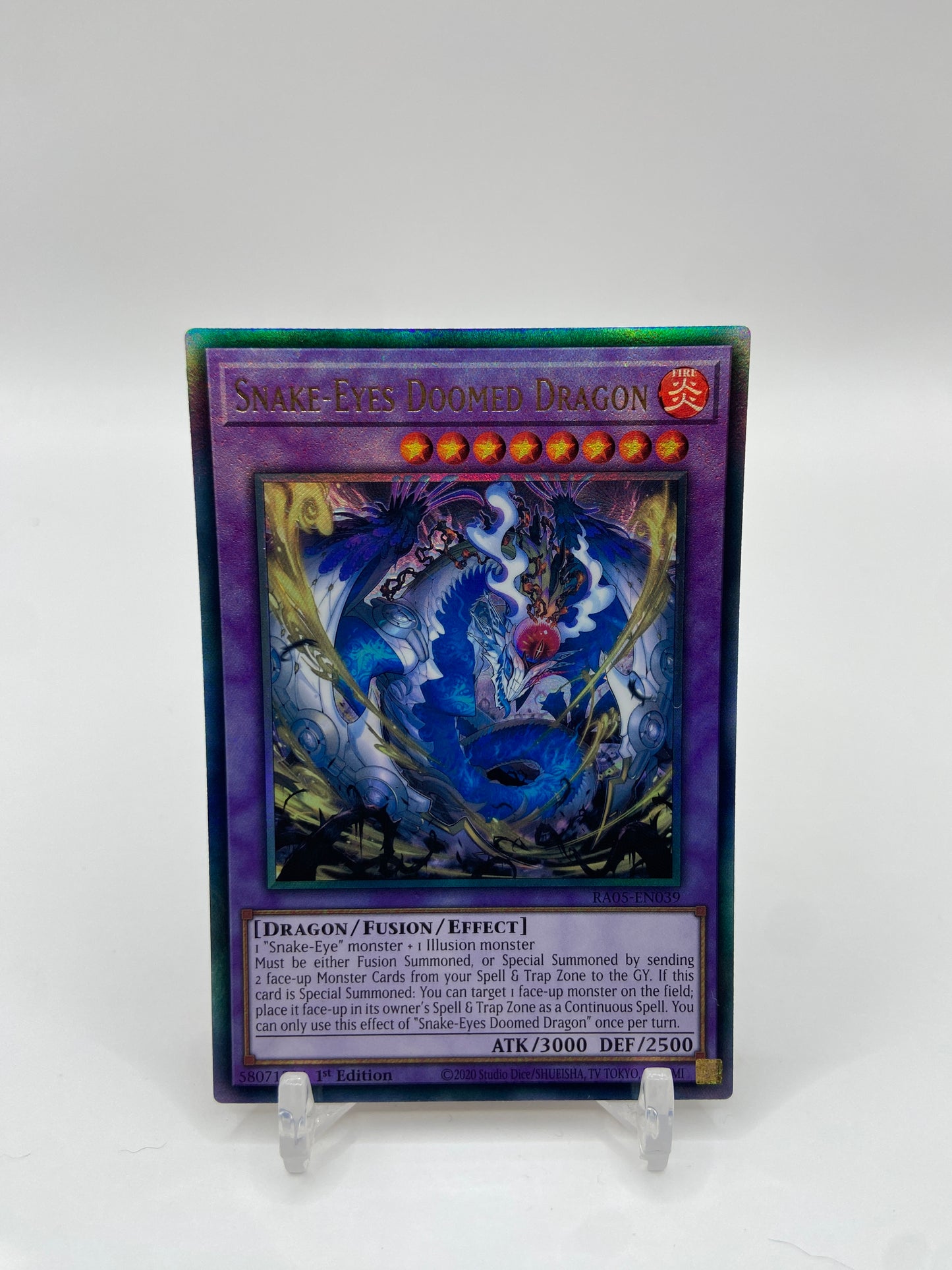 Snake-Eyes Doomed Dragon (Collector's Rare) Rarity Collection 5 RA05-EN039