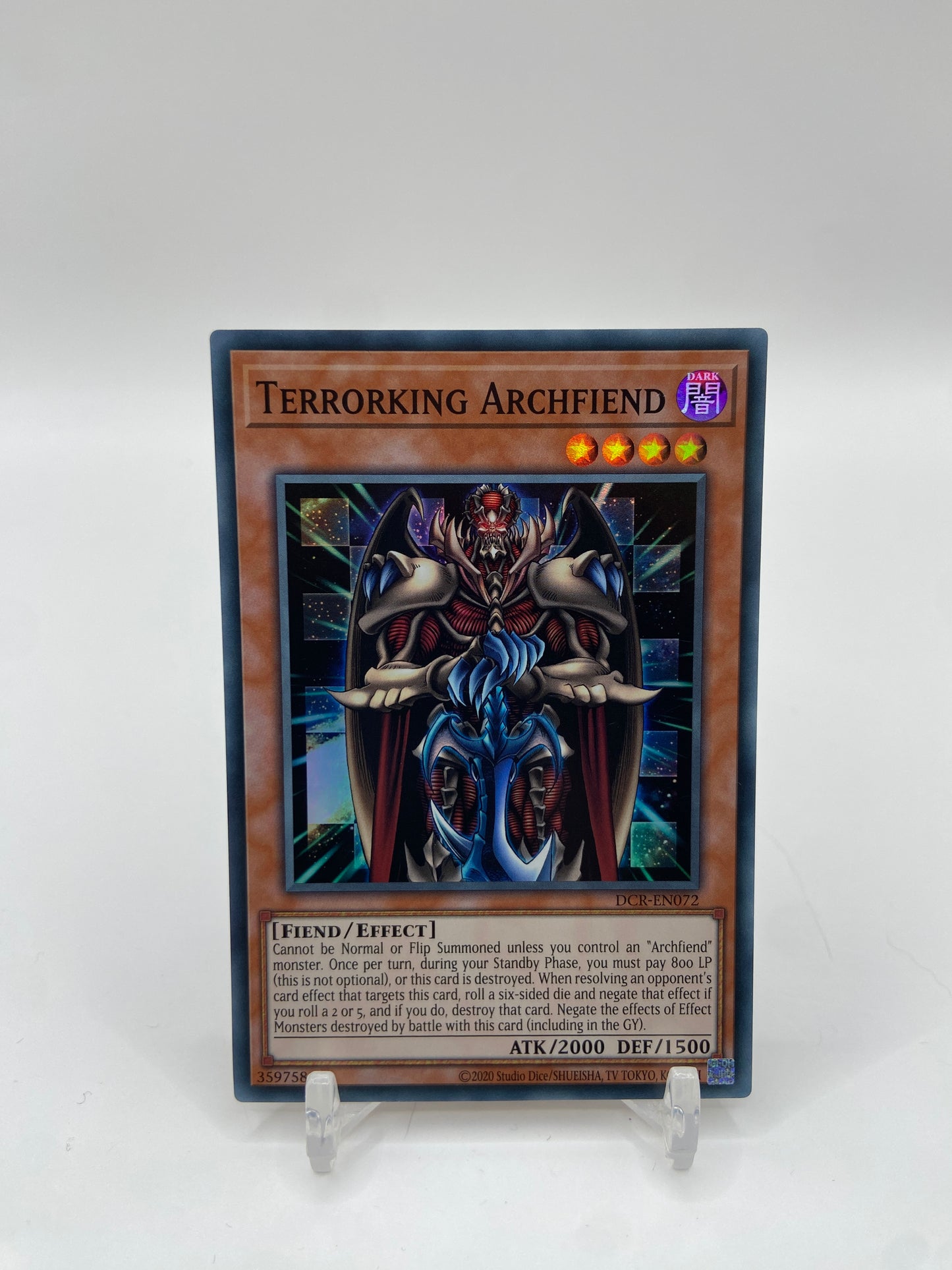 Terrorking Archfiend Super Rare Dark Crisis (25th Anniversary Edition) DCR-EN072