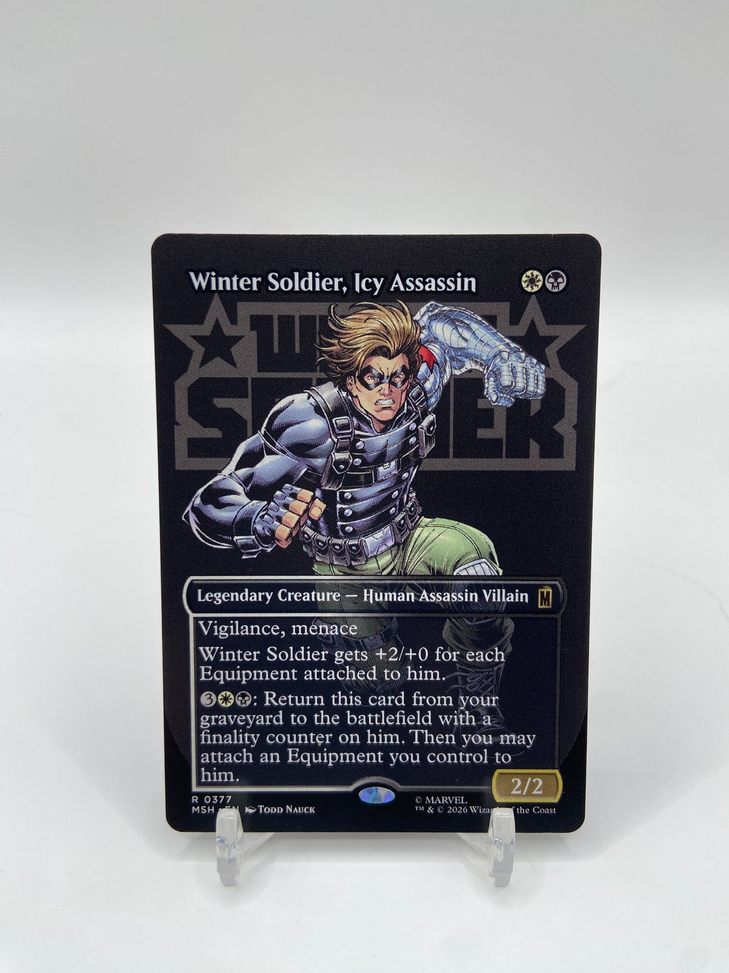 Winter Soldier, Icy Assassin (Borderless) Marvel Super Heroes R 377