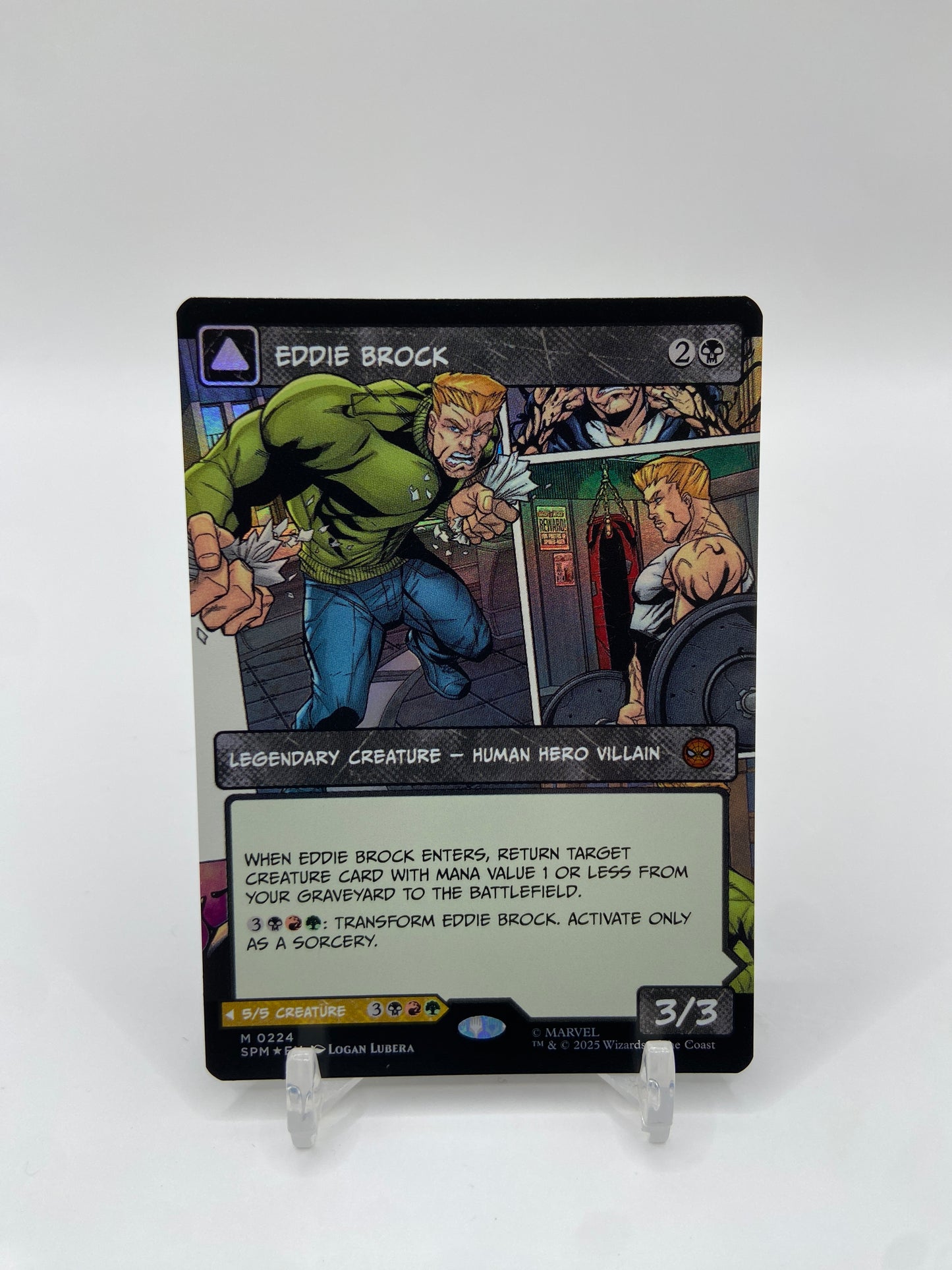 Eddie Brock Foil (0224) (Borderless) Marvel's Spider-Man M 224