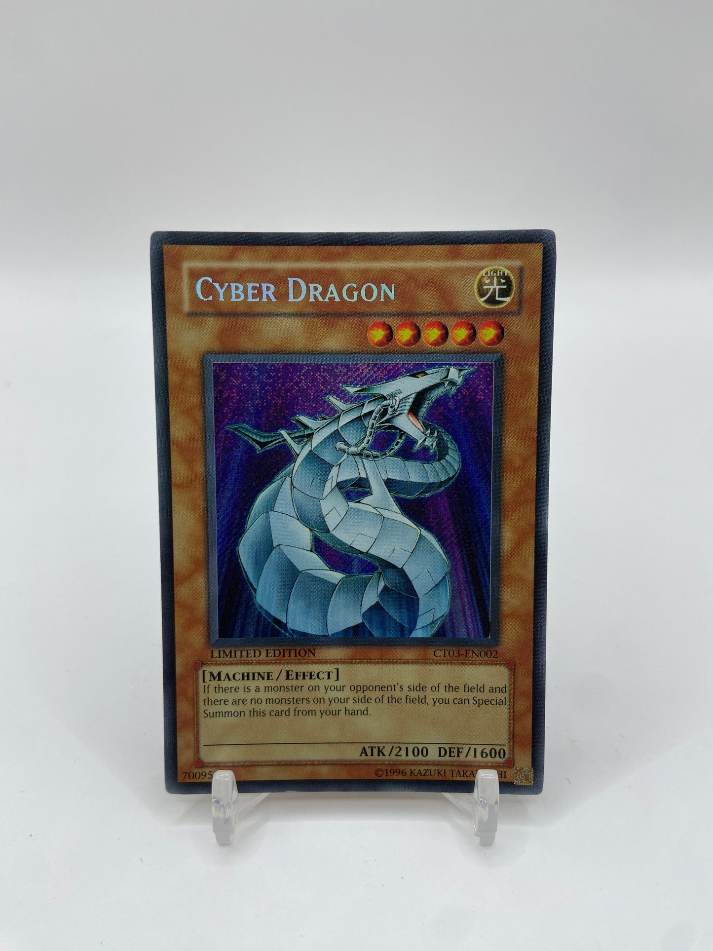 Cyber Dragon Secret Rare 2006 Collectors Tin CT03-EN002