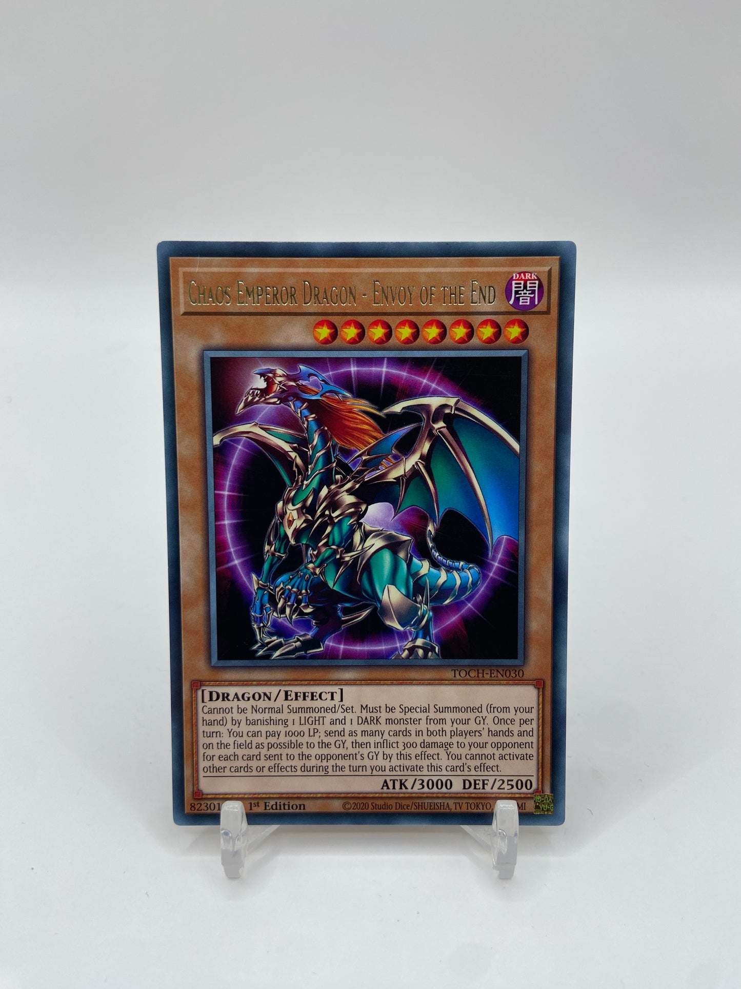Chaos Emperor Dragon - Envoy of the End Rare Toon Chaos TOCH-EN030