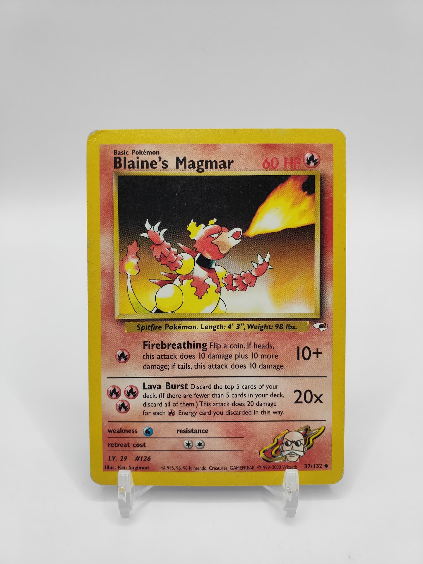 Blaine's Magmar Gym Heroes 37/132