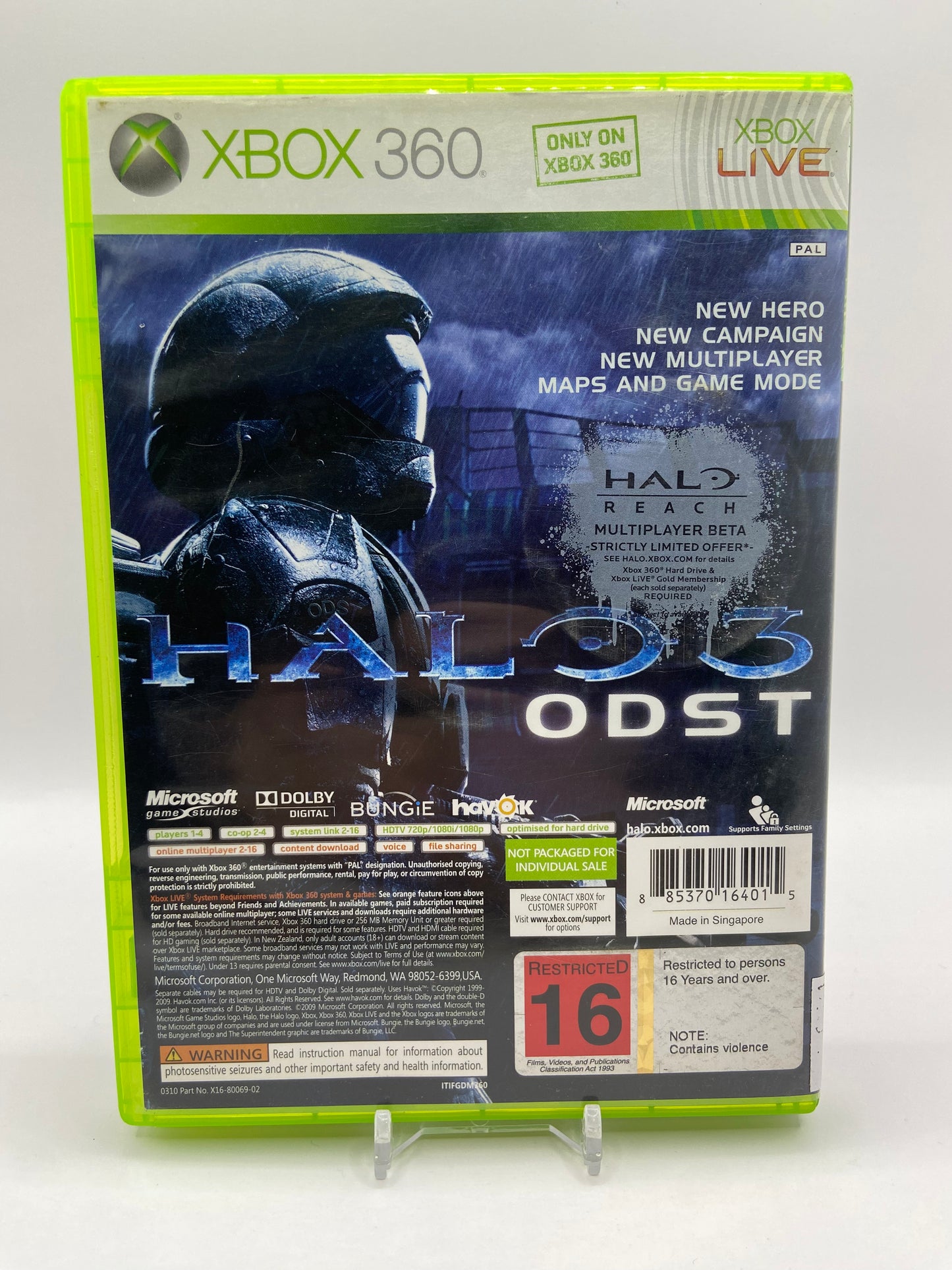 Forza Motorsport 3/ Halo 3 ODST Bundle Pack Xbox 360