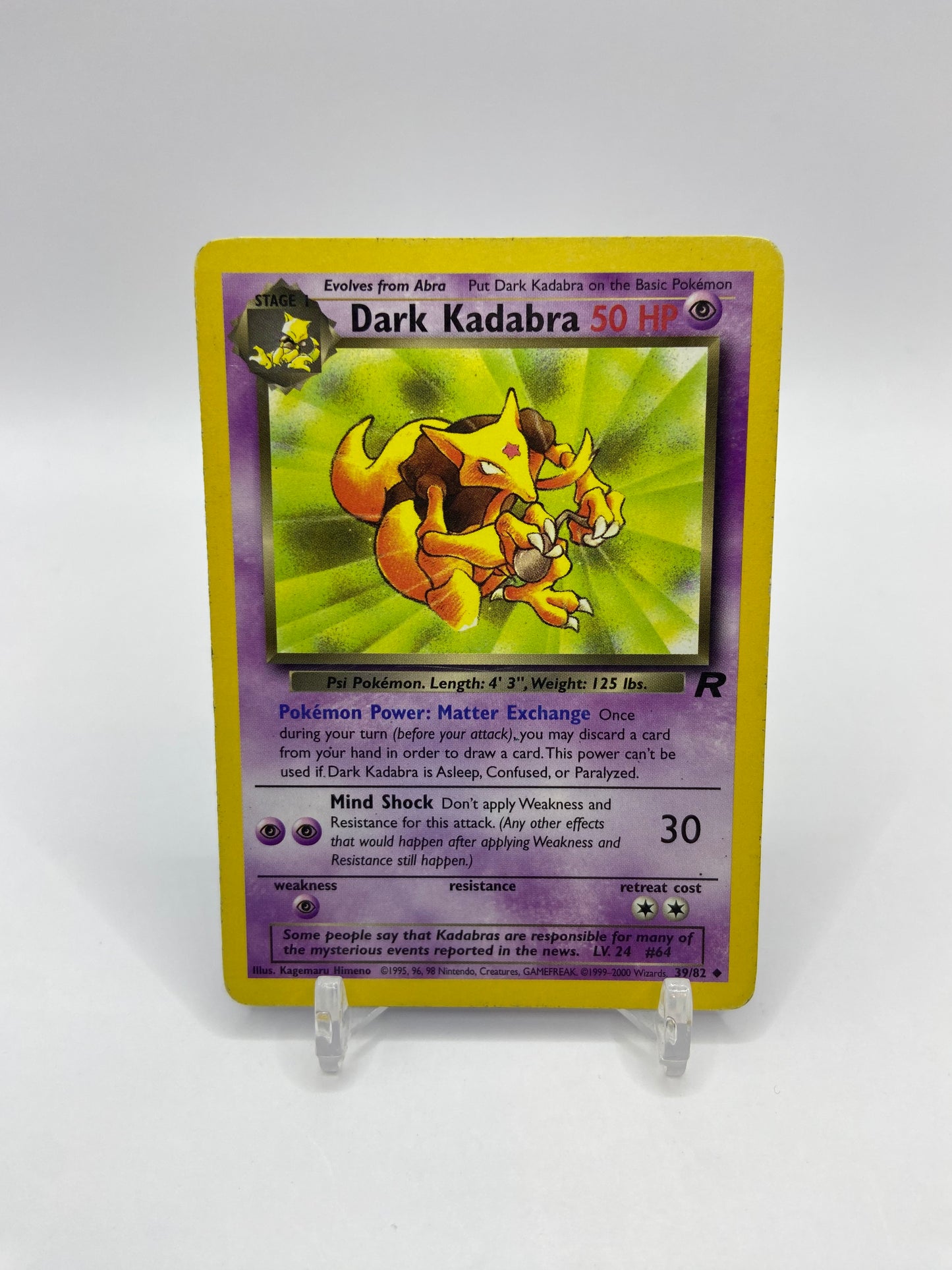 Dark Kadabra Rocket Set 39/82