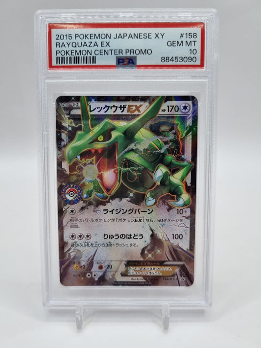 Rayquaza Ex Pokemon Center Promo Japanese 158/XY-P PSA 10
