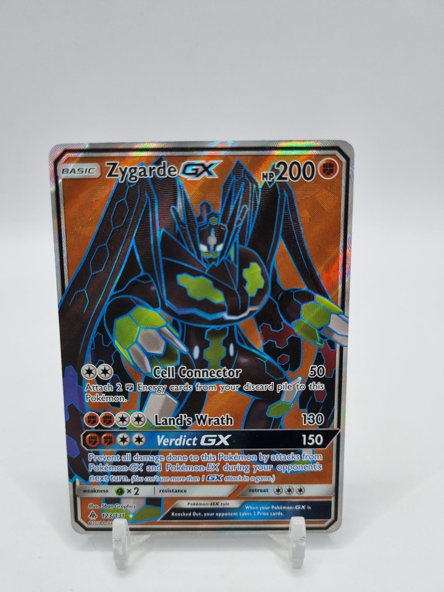 Zygarde Gx Full Art Forbidden Light 123/131