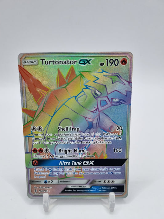 Turtonator Gx Rainbow Secret Rare Guardians Rising 148/145