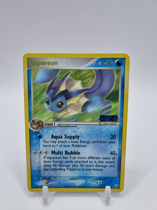 Vaporeon Reverse Holo Stamped Unseen Forces 19/115