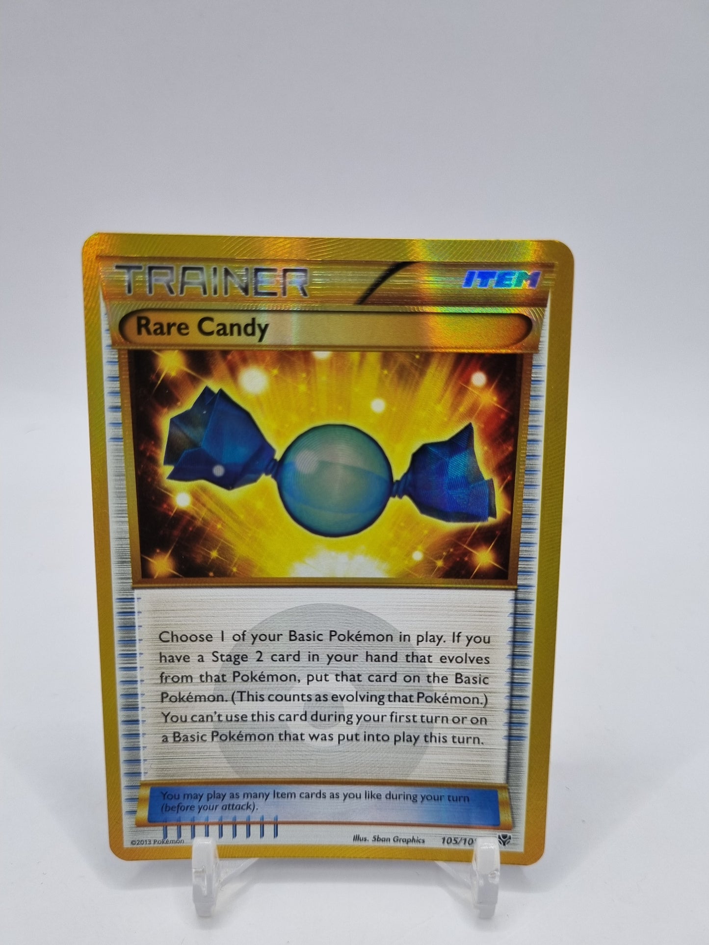 Rare Candy Gold Secret Rare Plasma Blast 105/101