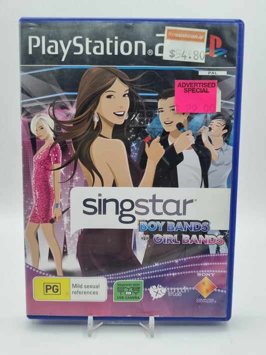 SingStar Boy Bands Vs Girl Bands PS2