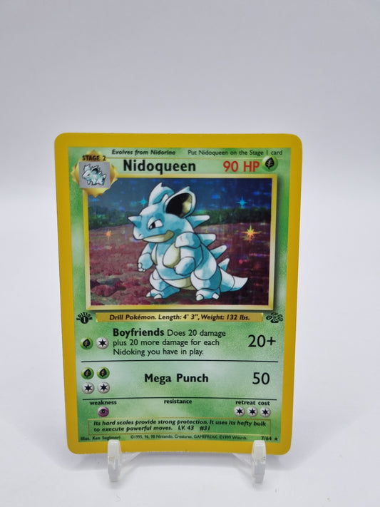 Nidoqueen Holo 1st Edition Jungle Set 7/64