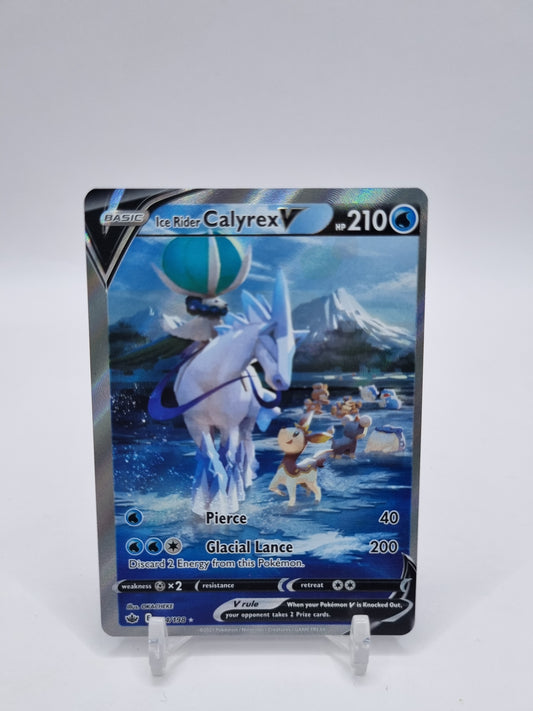 Ice Rider Calyrex V Alt Art Secret Rare Chilling Reign 164/198