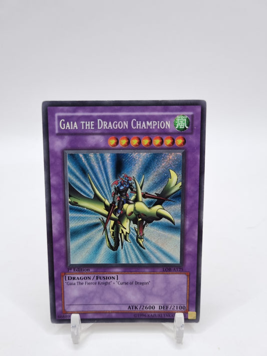 Gaia The Dragon Champion Secret Rare 1st Edition LOB-A125