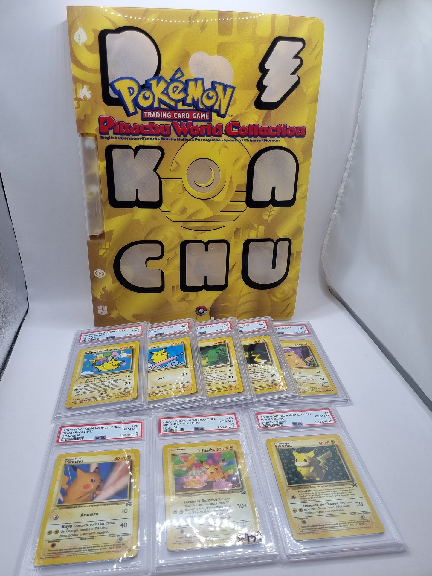 Pikachu World Collection PSA 9-10 8 of 9