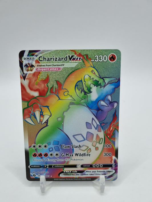 Charizard Vmax Rainbow Secret Rare Champions Path 074/073