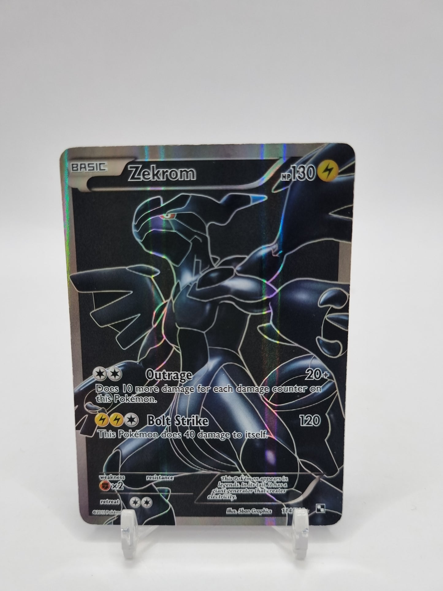 Zekrom Full Art Black And White Base Set 114/114