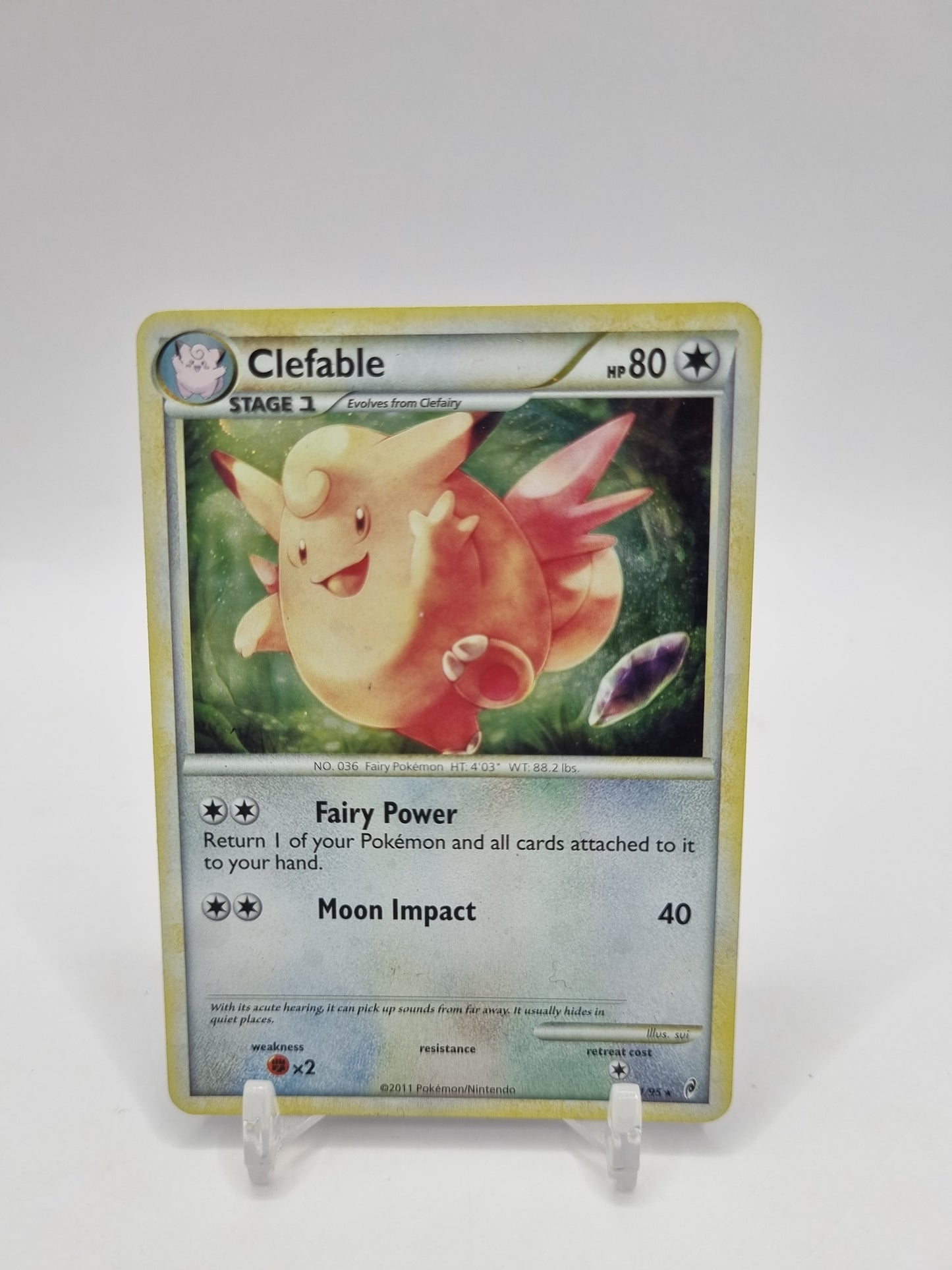 Clefable Holo Call Of Legends 1/95