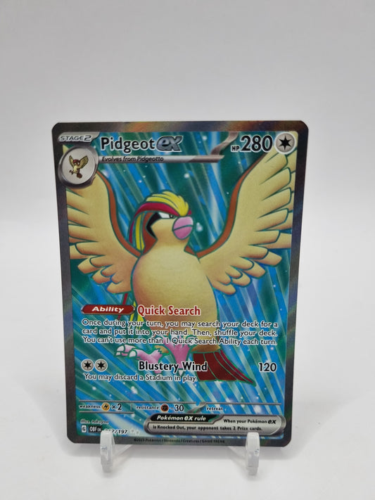 Pidgeot Ex Full Art Obsidian Flames 217/197