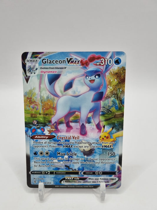 Glaceon Vmax Alt Art Secret Rare Evolving Skies 209/203