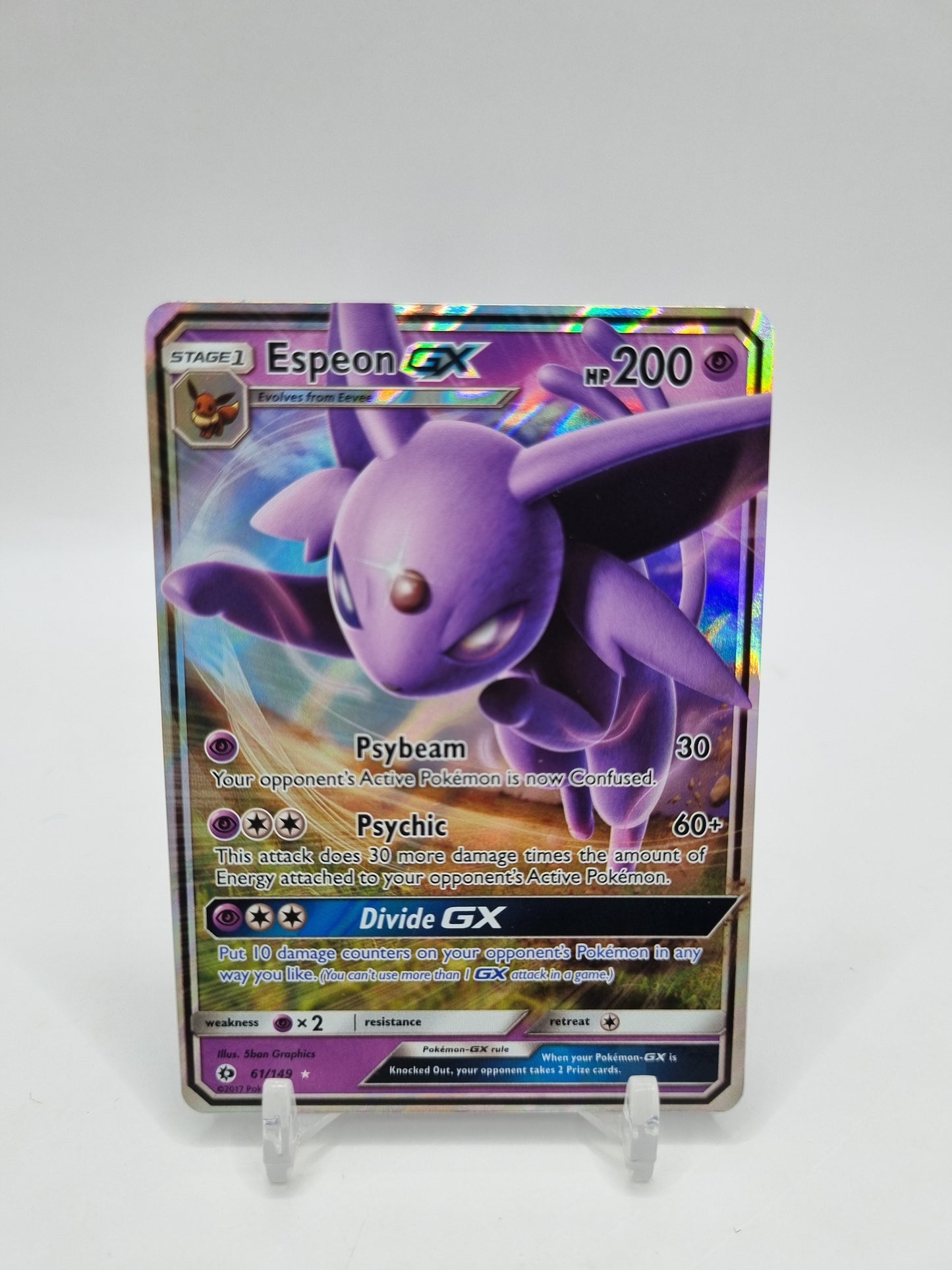 Espeon Gx Sun & Moon Base Set 61/149