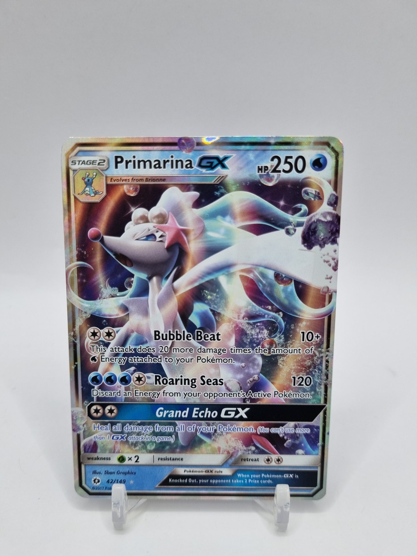 Primarina Gx Sun And Moon Base Set 42/149