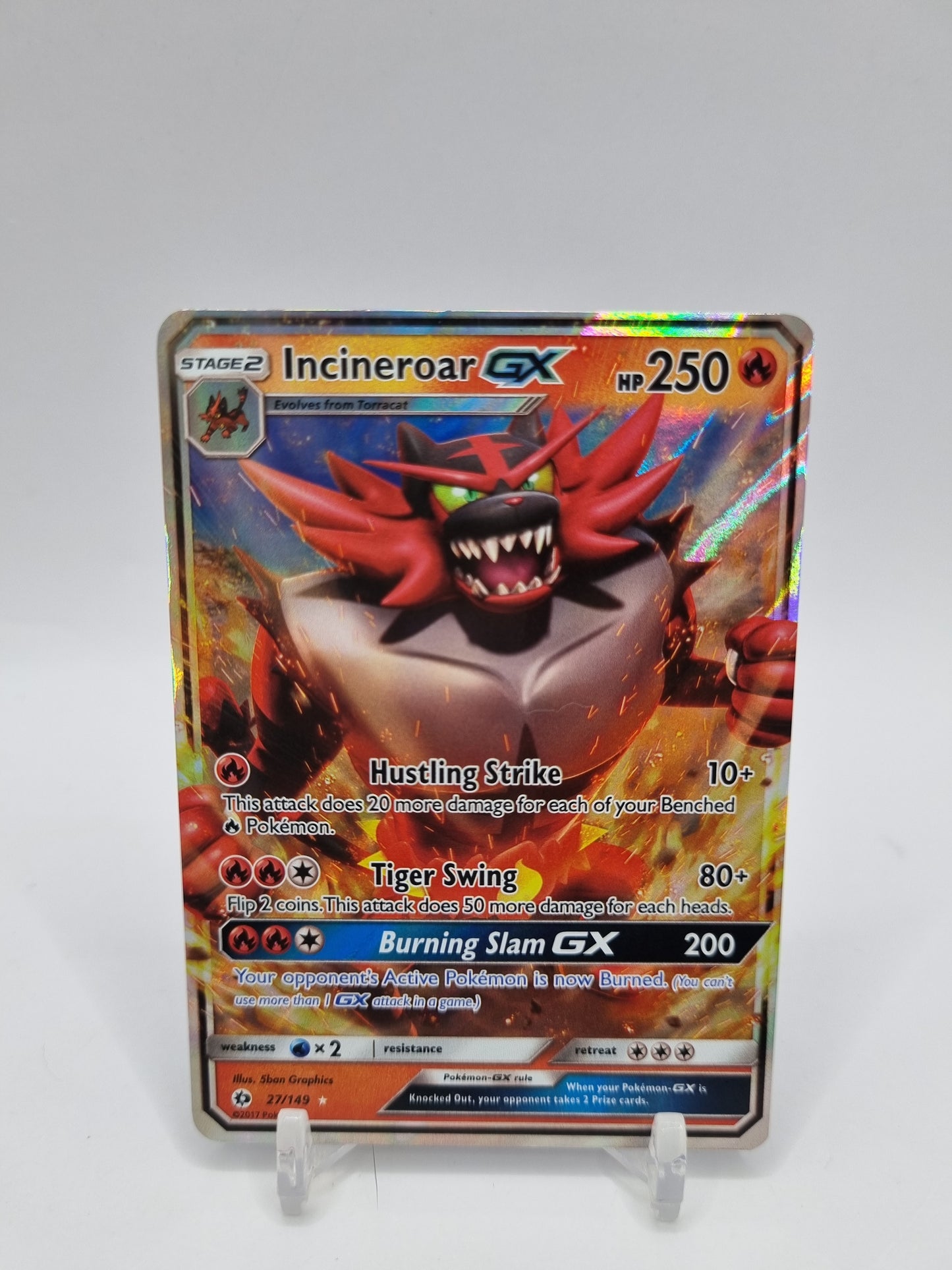 Incineroar Gx Sun And Moon Base Set 27/149