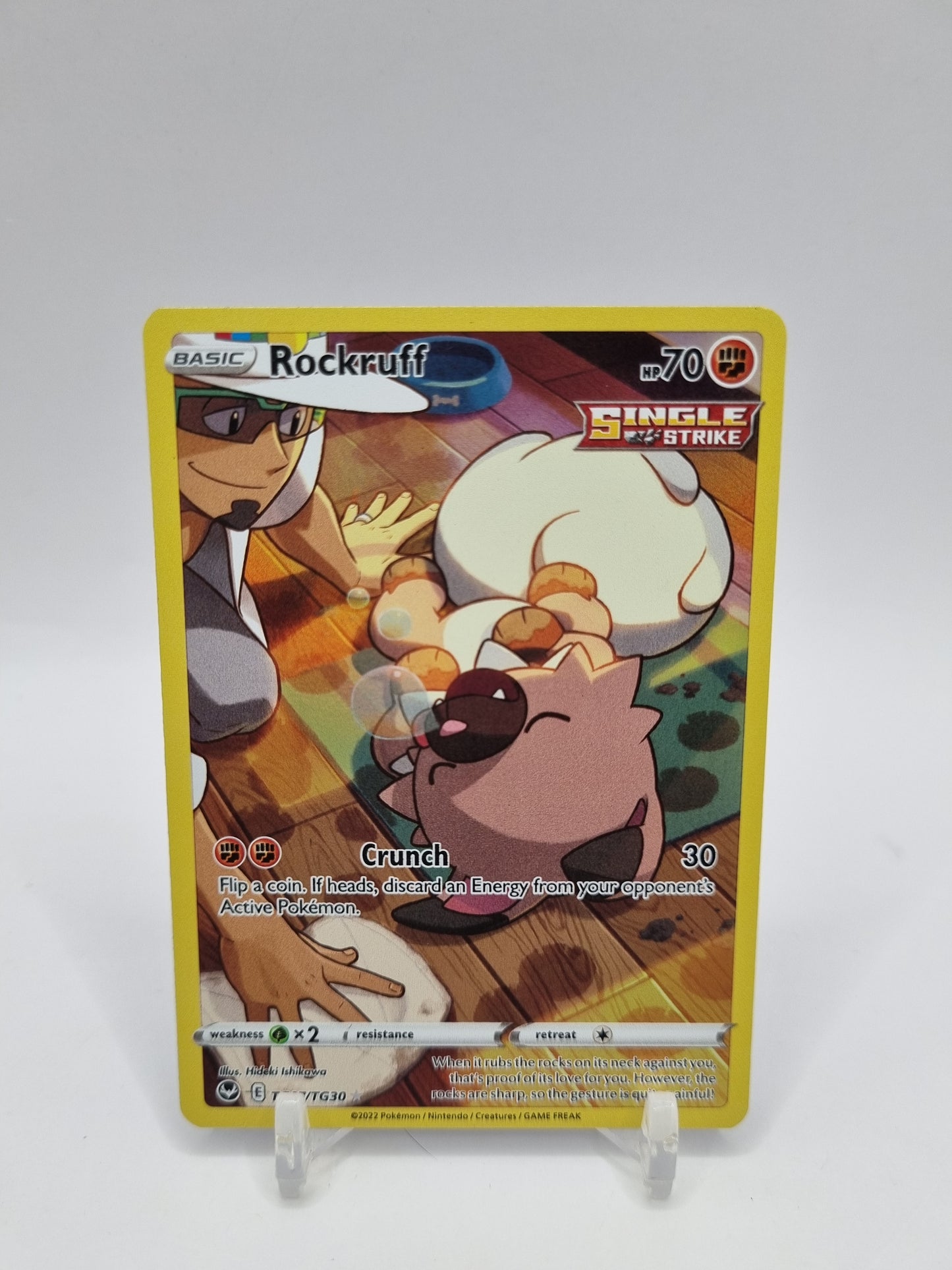 Rockruff Character Rare Silver Tempest TG07/TG30