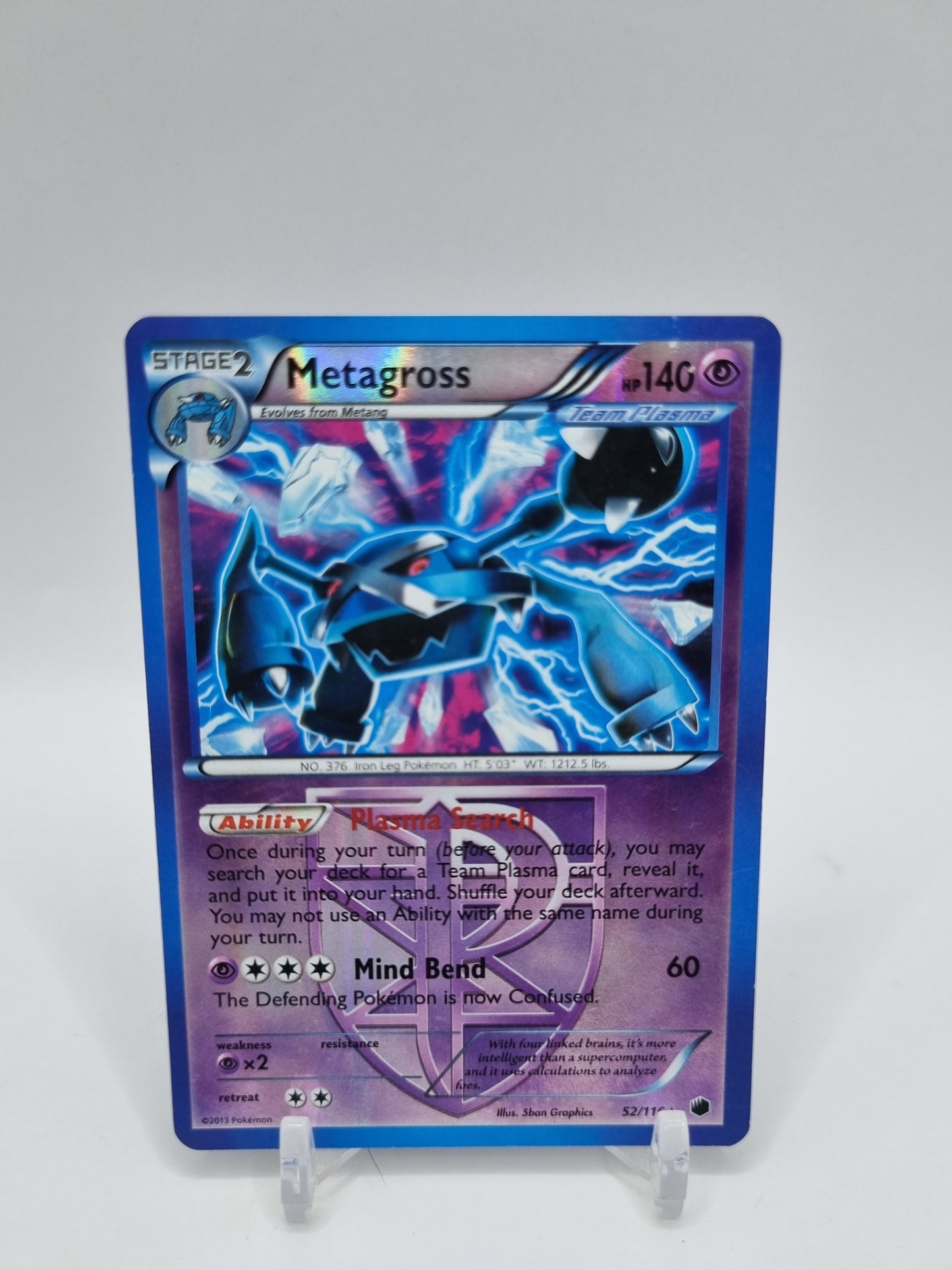 Metagross Reverse Holo Rare Plasma Freeze 52/116