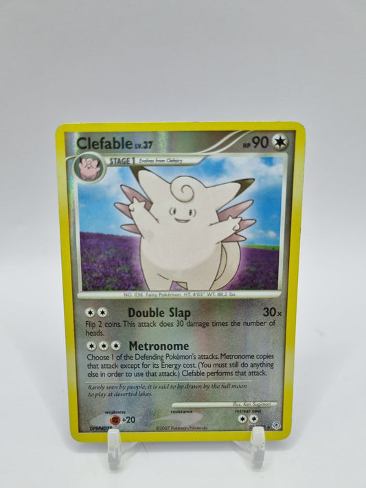 Clefable Lv.37 Reverse Holo Rare Diamond And Pearl Base 22/130