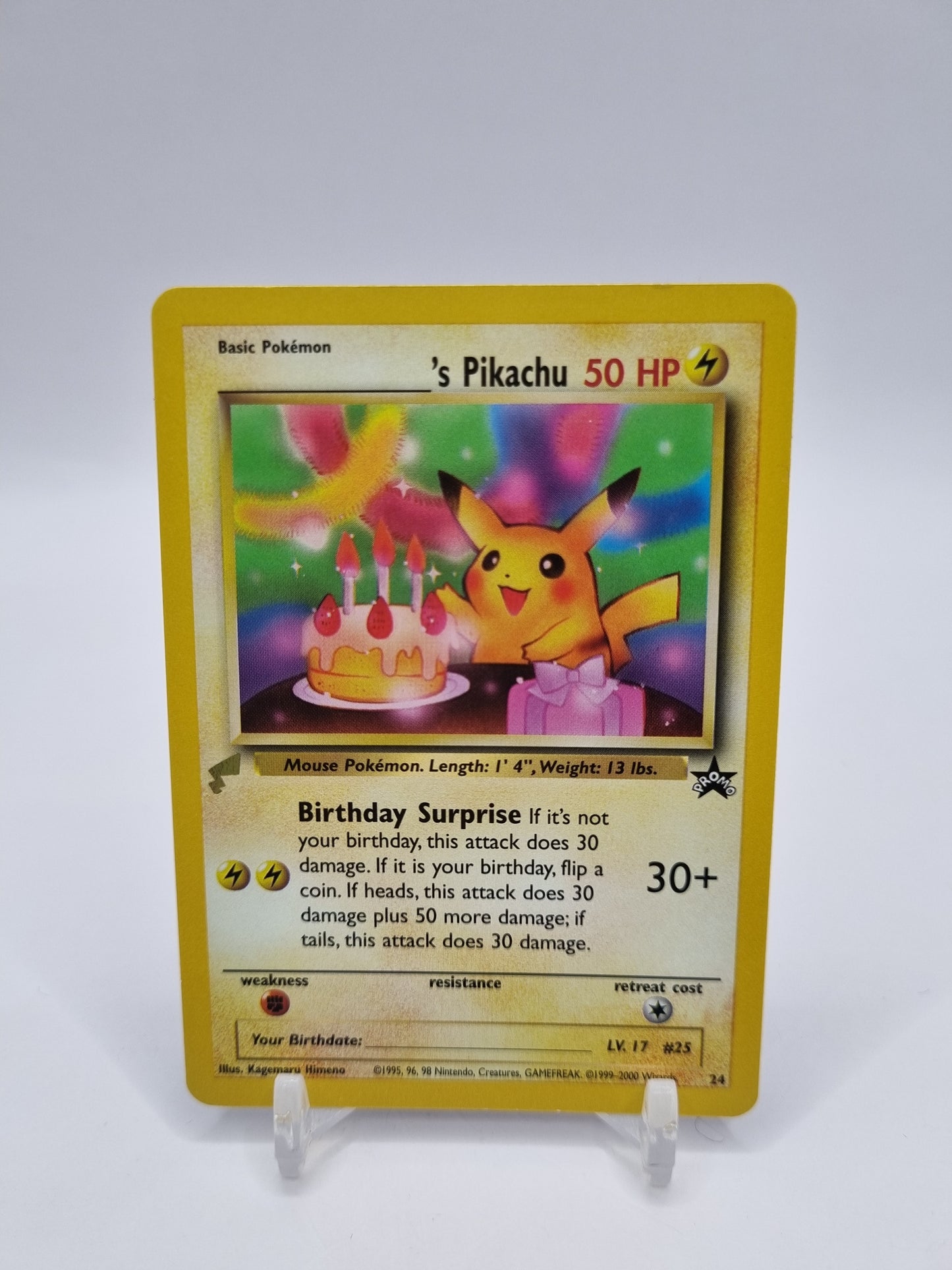 Birthday Pikachu World Collection Promo 24