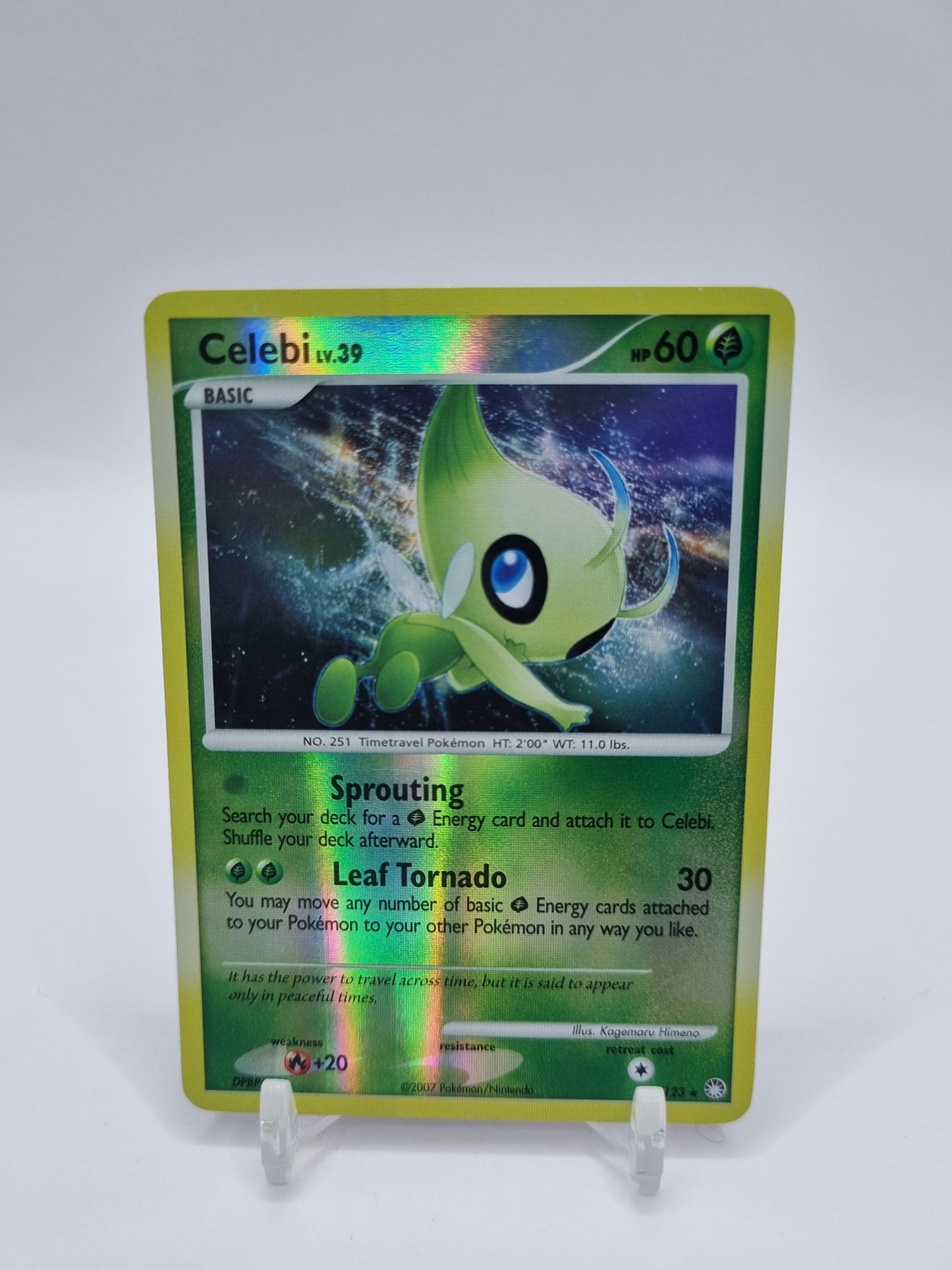 Celebi Lv.39 Rare Reverse Holo Mysterious Treasures 7/123