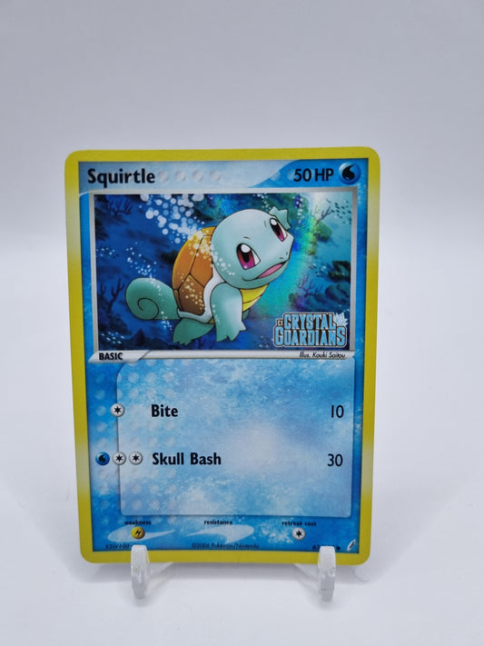 Squirtle Reverse Holo Stamped Crystal Guardians 63/100