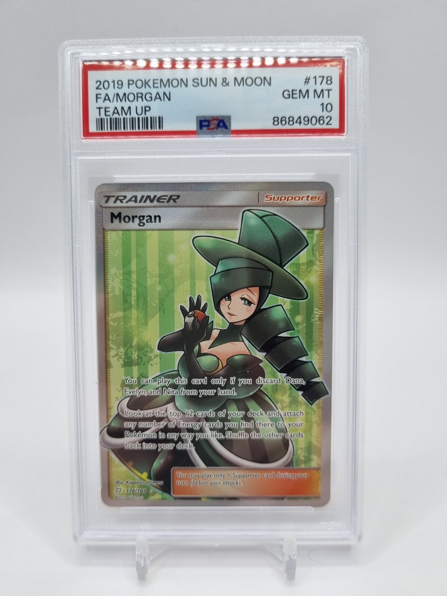 Morgan Full Art Team Up 178/181 PSA 10