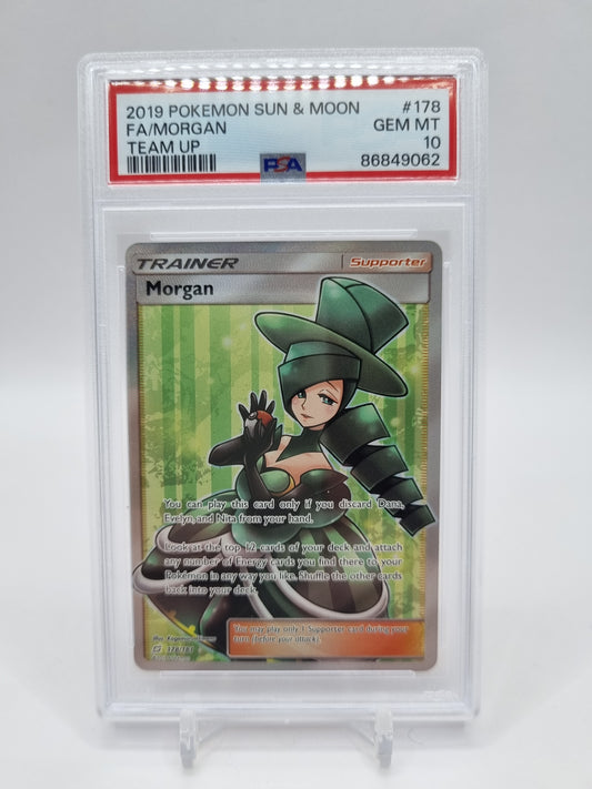 Morgan Full Art Team Up 178/181 PSA 10