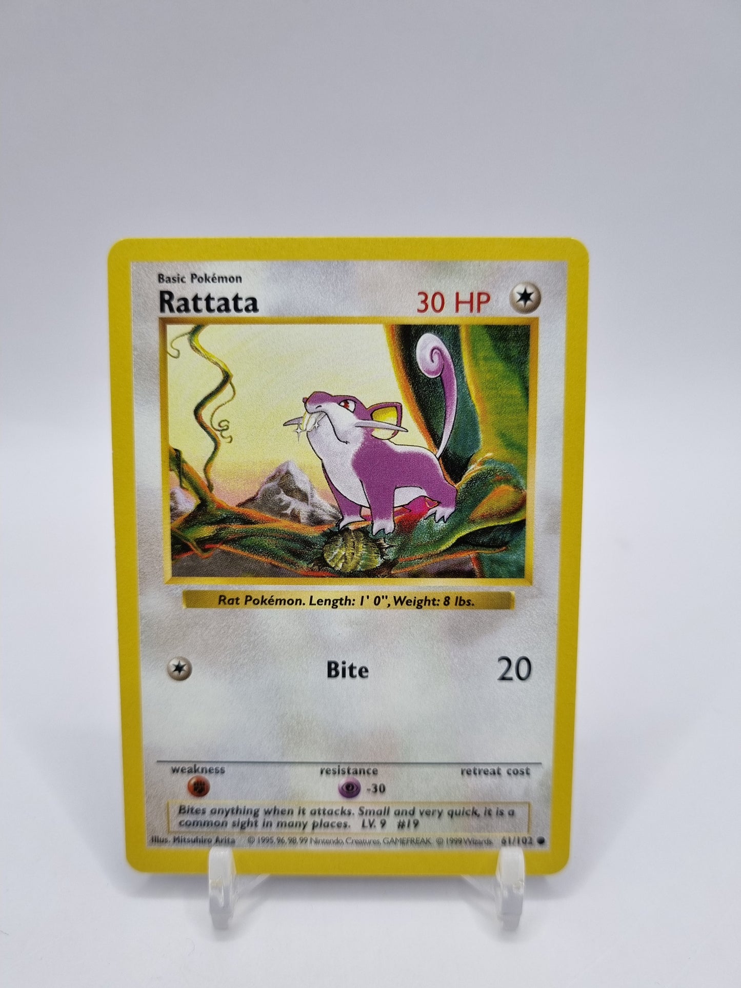 Rattata Shadowless Base Set 61/102