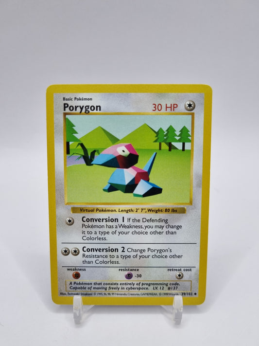 Porygon Shadowless Base Set 39/102