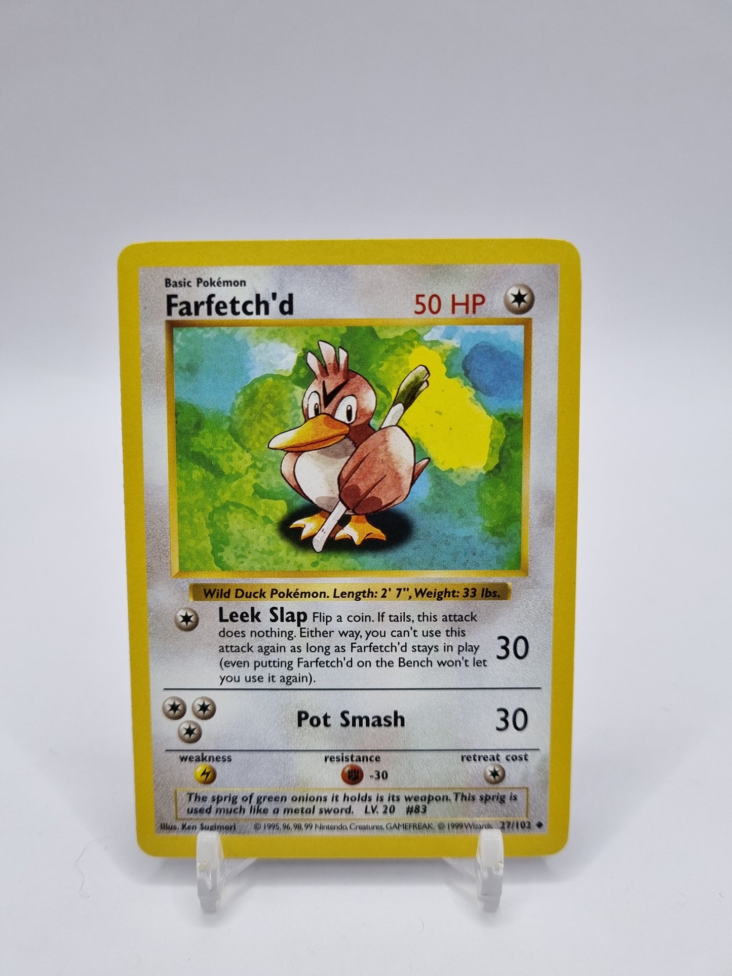 Farfetch'd Shadowless Base Set 27/102