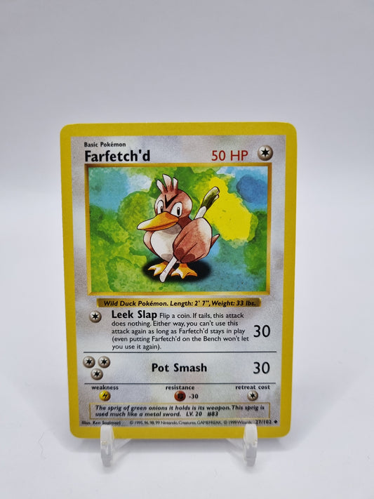 Farfetch'd Shadowless Base Set 27/102