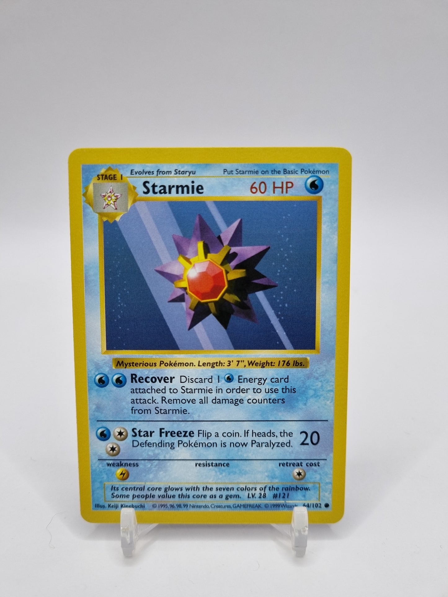 Starmie Shadowless Base Set 64/102