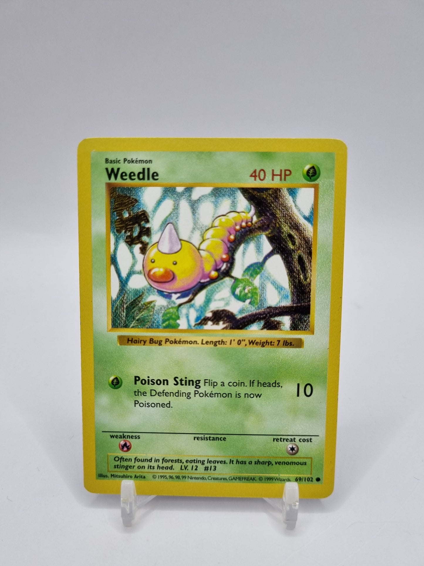 Weedle Shadowless Base Set 69/102