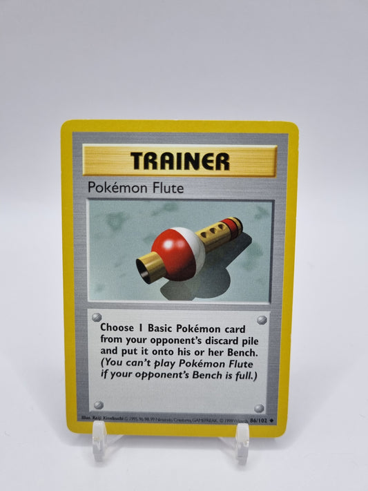 Pokemon Flute Shadowless Base Set 86/102