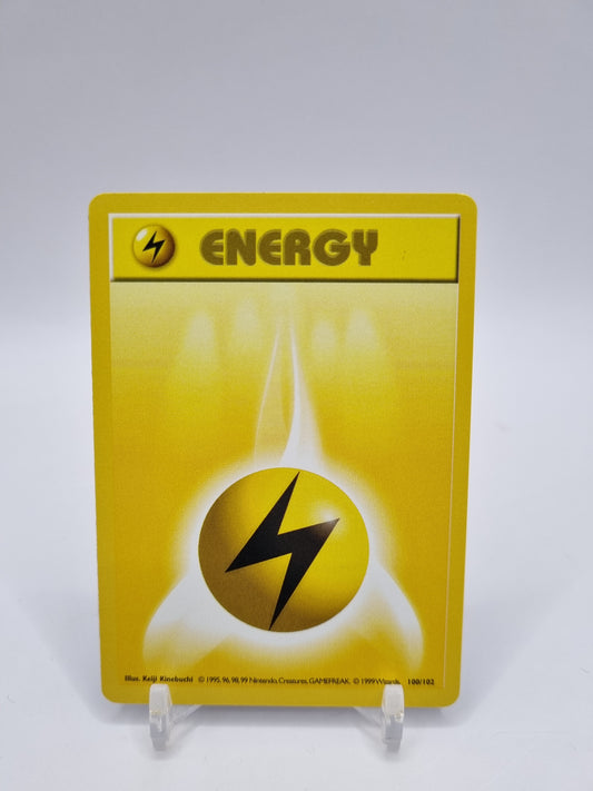 Lightning Energy Shadowless Base Set 100/102